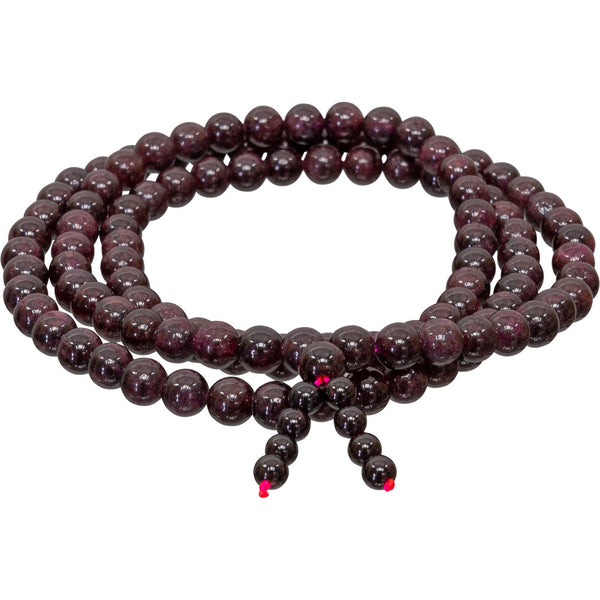 Gemstone Elastic Mala Prayer Bracelet - Necklace