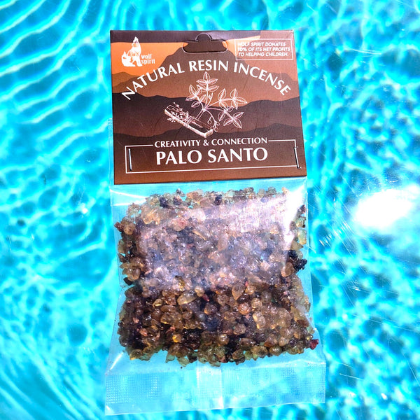 Natural Resin Incense Creativity & Connection "PALO SANTO" wolf spirit