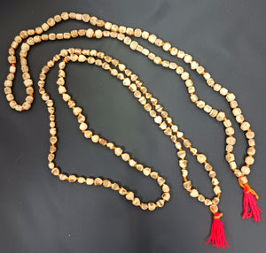 Mala Knotted Natural Tulsi Seeds Prayer Beads