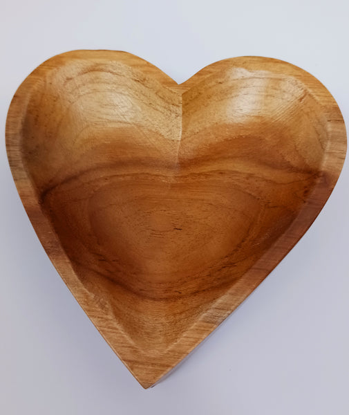 Heart Teak Wood Bowl 5" made in India