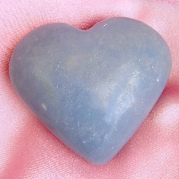 Angelite Puff Heart Stone
