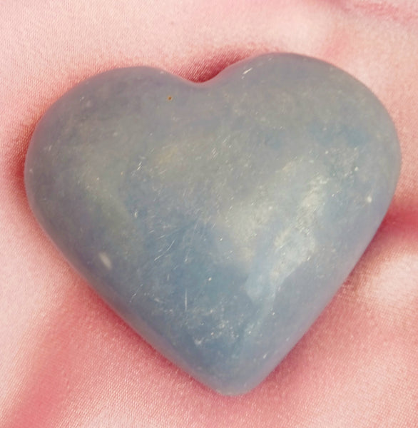 Angelite Puff Heart Stone