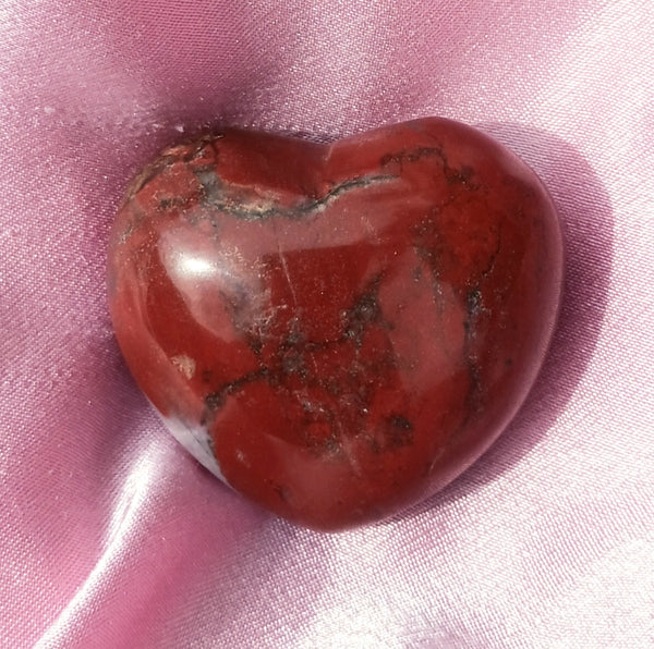 Brecciated Jasper Puff Heart Stone