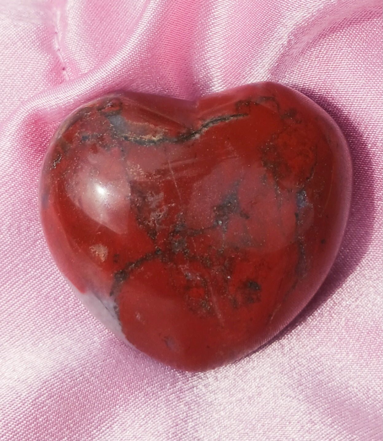 Brecciated Jasper Puff Heart Stone
