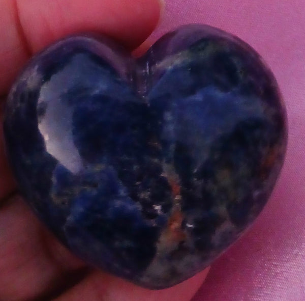 Sodalite Puff Heart Stone