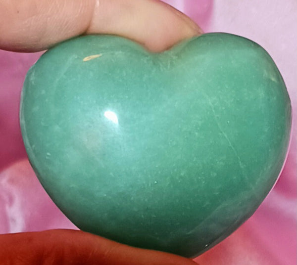 Green Aventurine Puff Heart Stone