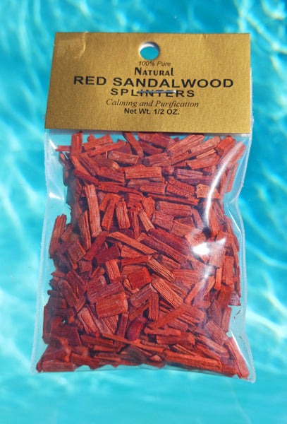 Red Sandalwood Crushed Splinters Natural Incense Charcoal Burning