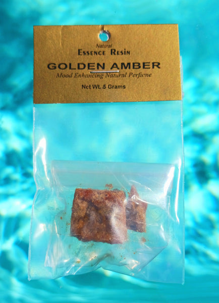 Golden Amber Essence Resin Natural Perfume Incense Charcoal Burning