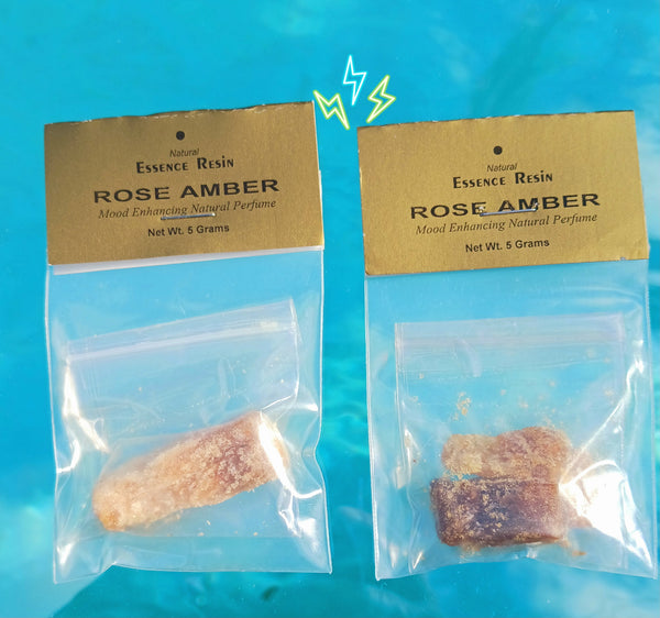Rose Amber Essence Resin Natural Perfume Incense Charcoal Burning