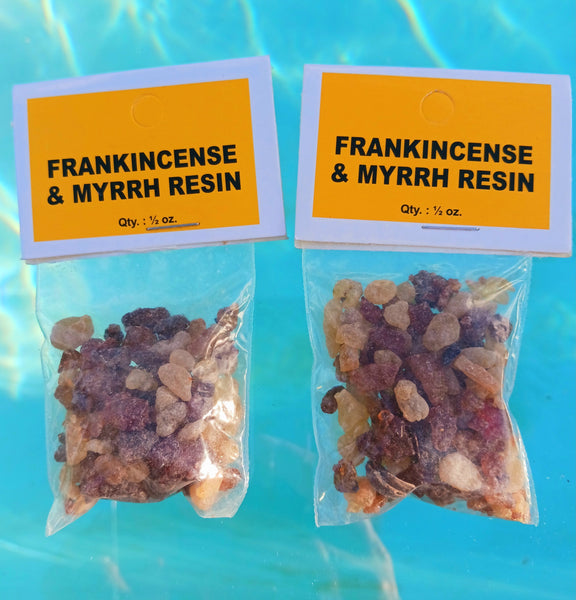 Frankincense & Myrrh Resin Natural Incense Charcoal Burning