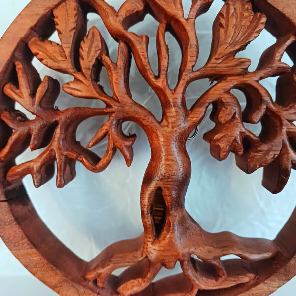 Tree of Life wood hand carved wall décor