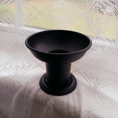 Metal Pillar Candle Holder Black