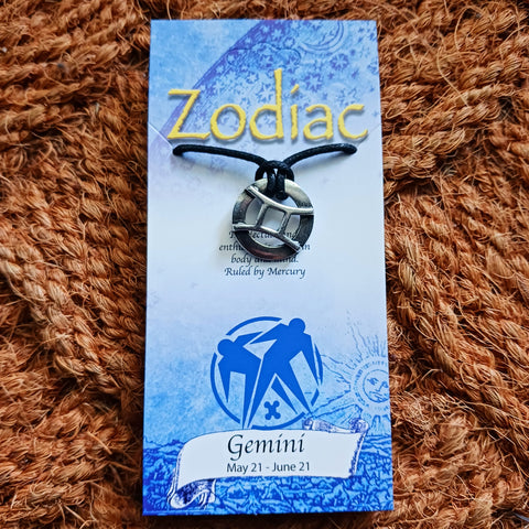 Zodiac Gemini Pendant Necklace