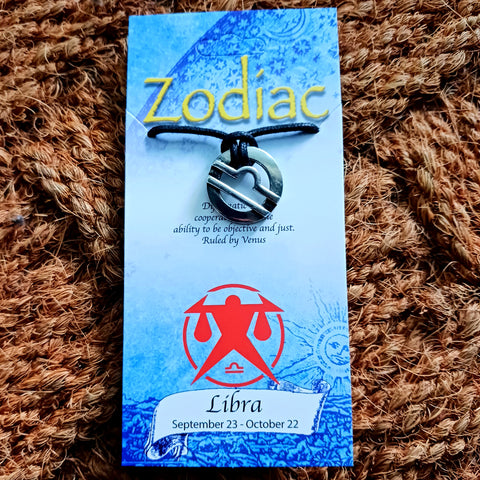 Zodiac Libra Pendant Necklace