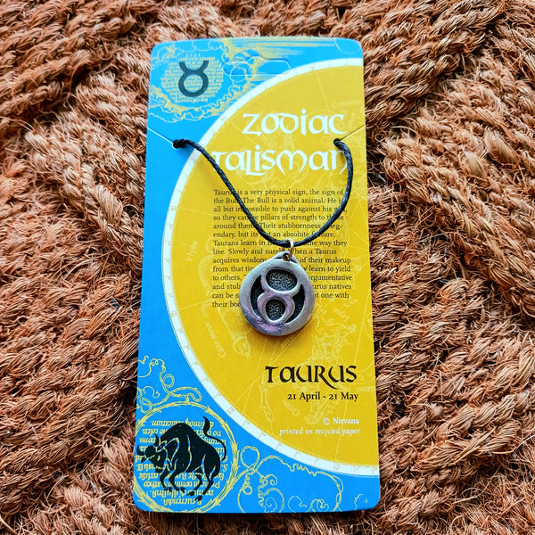 Zodiac Talisman Taurus Pendant Necklace