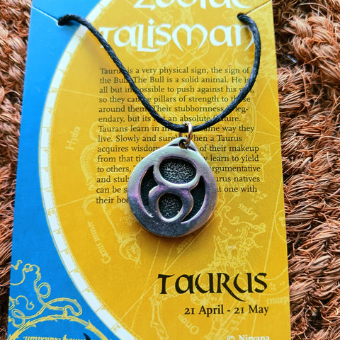 Zodiac Talisman Taurus Pendant Necklace