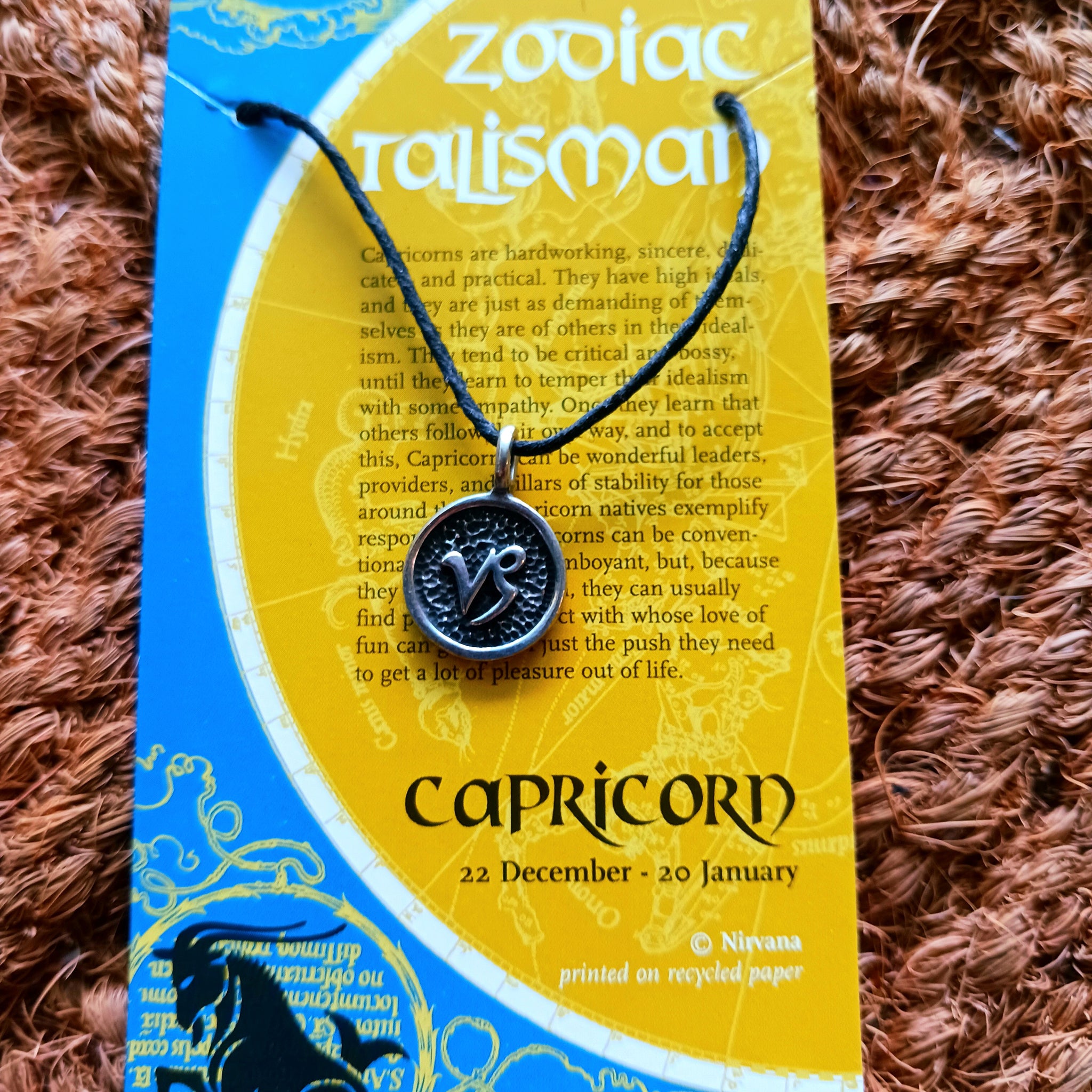 Zodiac Talisman Capricorn Pendant Necklace