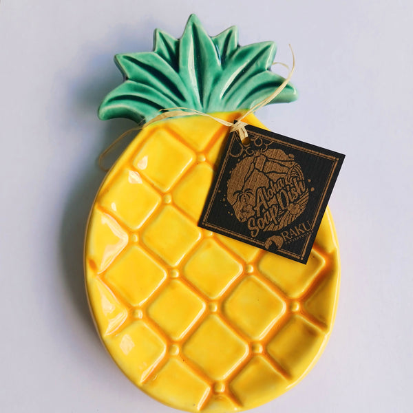 Pineapple Ceramic Dish Soap Signed by Jeremy Diller