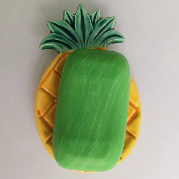 Pineapple Ceramic Dish Soap Signed by Jeremy Diller