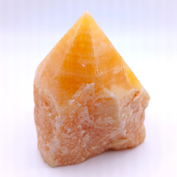 Orange Calcite Crystal Rough Point