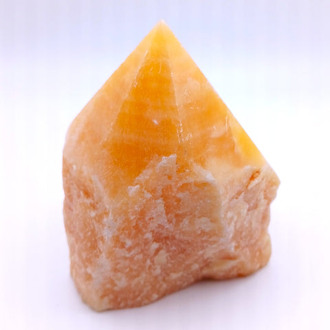 Orange Calcite Crystal Rough Point
