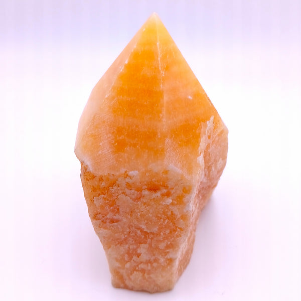 Orange Calcite Crystal Rough Point