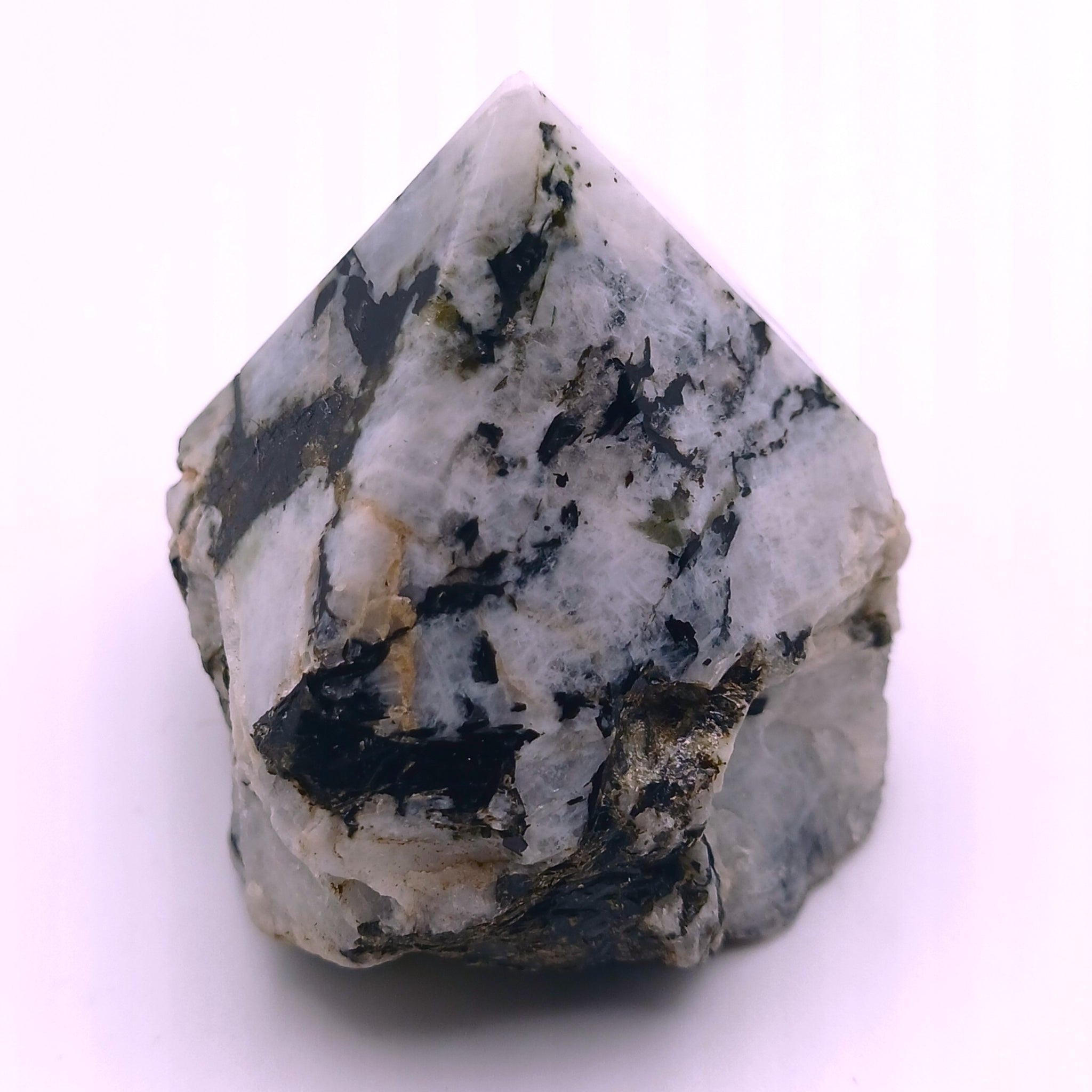 Rainbow Moonstone Crystal Rough Point