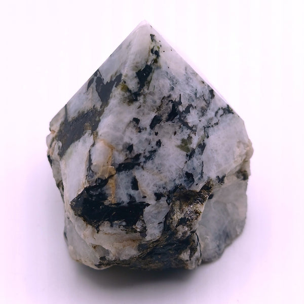 Rainbow Moonstone Crystal Rough Point