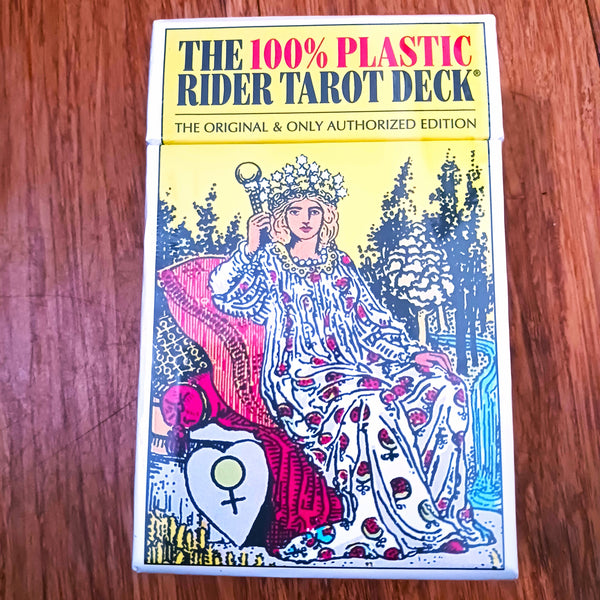 The 100% Plastic Rider Tarot Deck, The Original & Only Authorized Edition