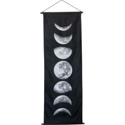 Moon Phases Cotton Banner Home Decor Tapestry