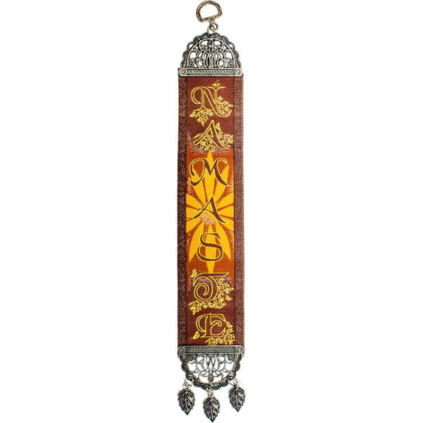 NAMASTE Banner Fabric Carpet Tapestry Wall Hanging Decor 13"