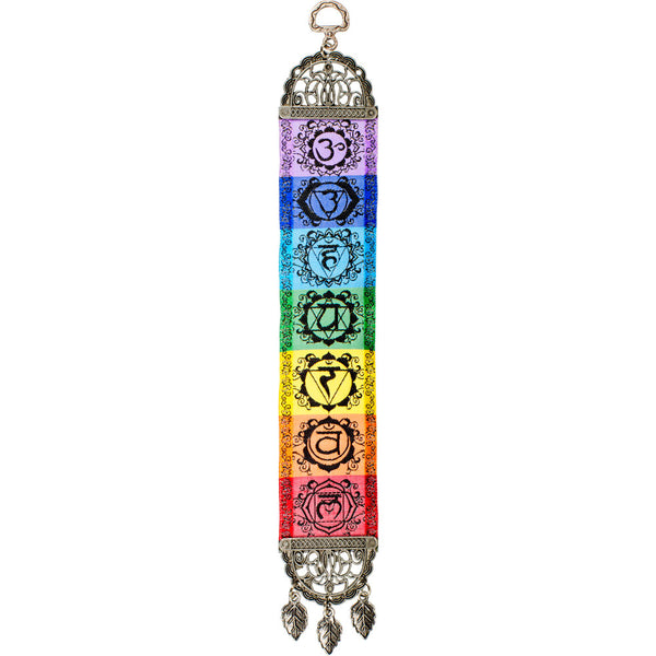 Seven Chakras Banner Fabric Carpet Tapestry Wall Hanging Decor 13"