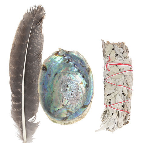 Mini Travel Smudging Kit Wolf Spirit Sage