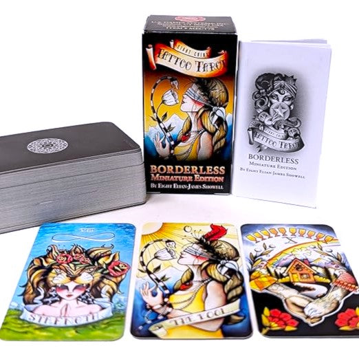 Eight Coins' Tattoo Tarot Borderless Miniature Edition Cards