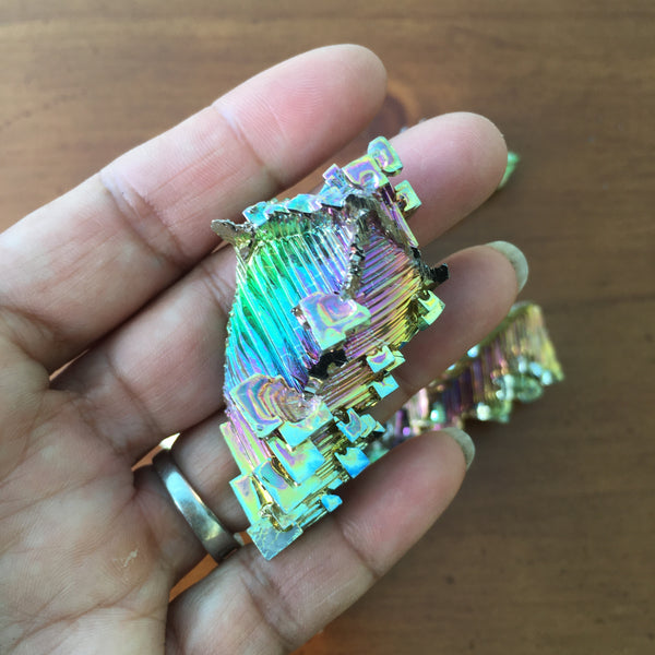 Bismuth Crystal Specimen Irregular Geometric Stone