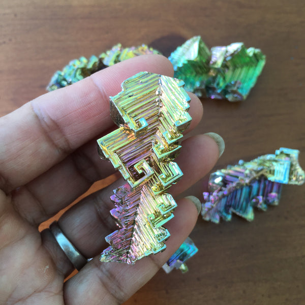 Bismuth Crystal Specimen Irregular Geometric Stone