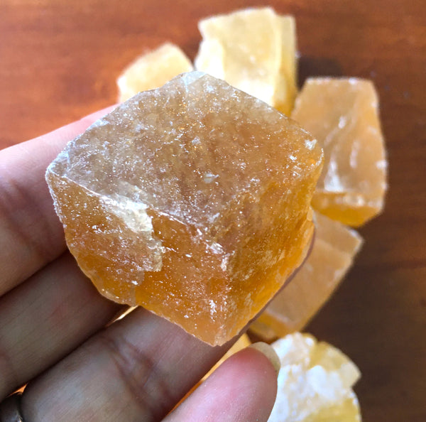 Honey Calcite -Raw