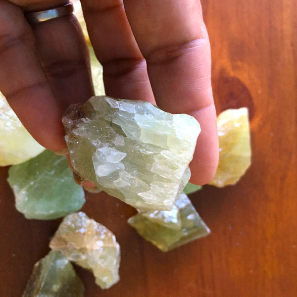 Green Calcite -Raw