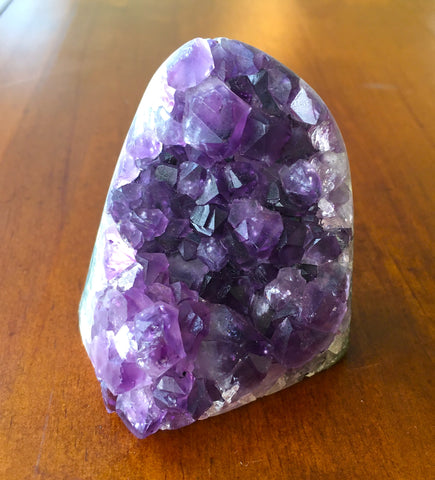 Amethyst Geode Cluster with Polished Edges