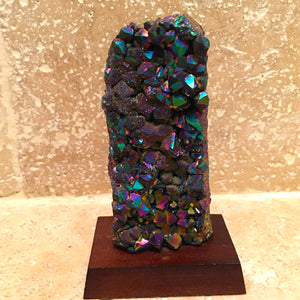 Aura Rainbow Amethyst Cluster