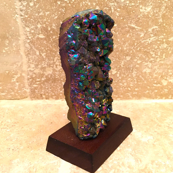 Aura Rainbow Amethyst Cluster