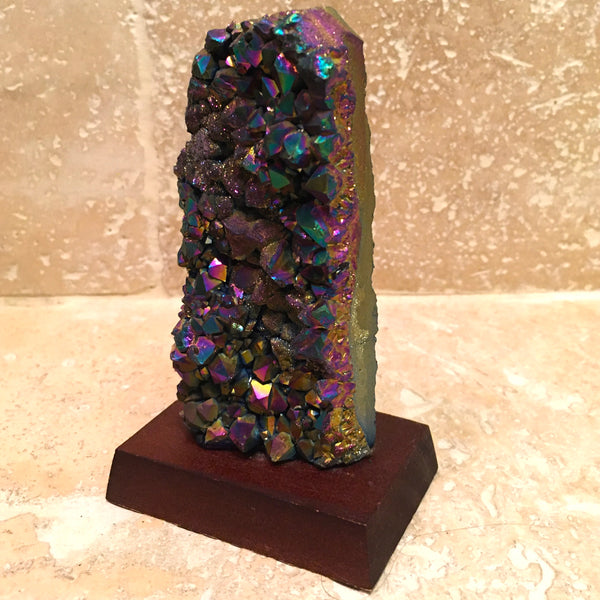 Aura Rainbow Amethyst Cluster