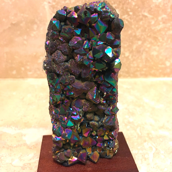 Aura Rainbow Amethyst Cluster