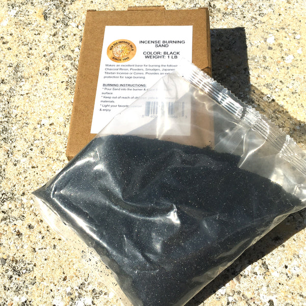 Incense Burning Sand Black 1Lb.