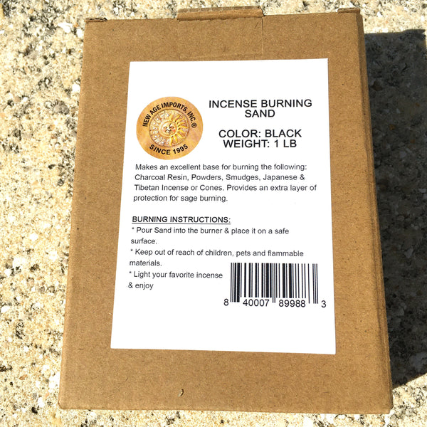 Incense Burning Sand Black 1Lb.