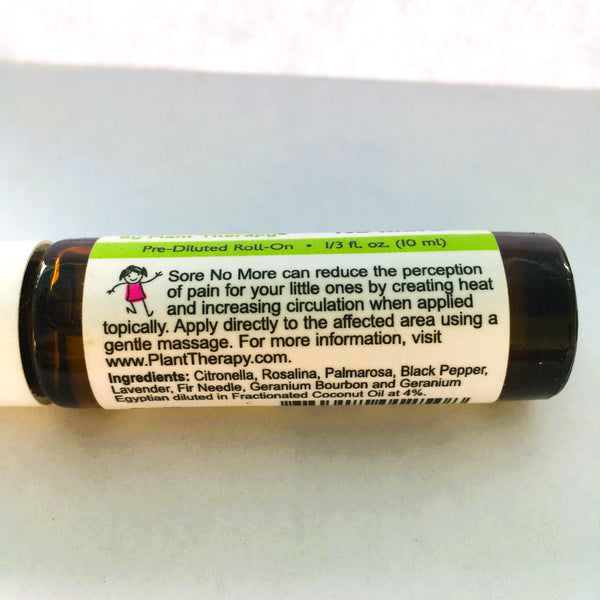 Plant Therapy Sore No More Kid Safe Essential Oil Roll-On