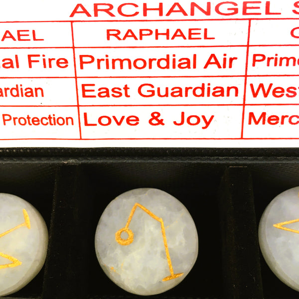 Archangel White Quartz Stones Box set