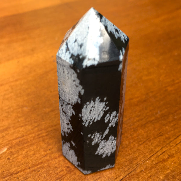 Snowflake Obsidian Point