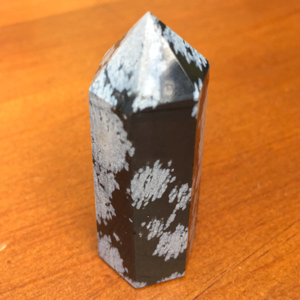 Snowflake Obsidian Point