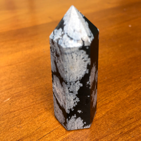 Snowflake Obsidian Point